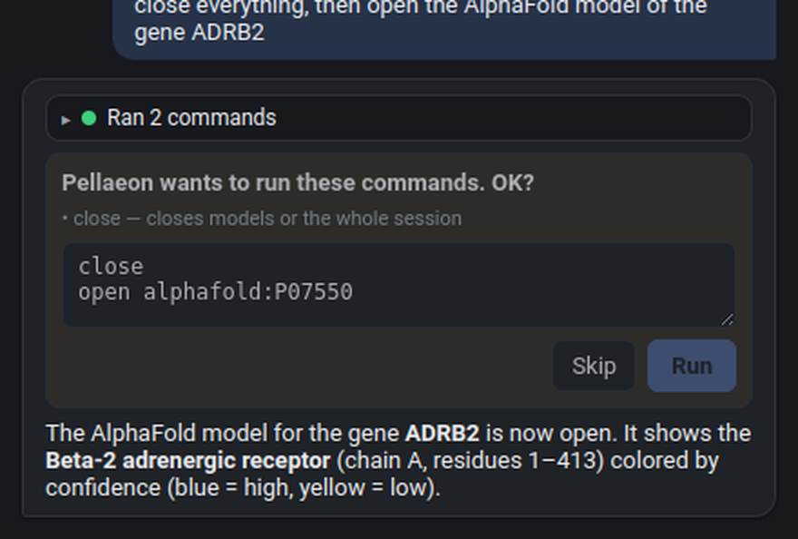 UniProt lookup then open